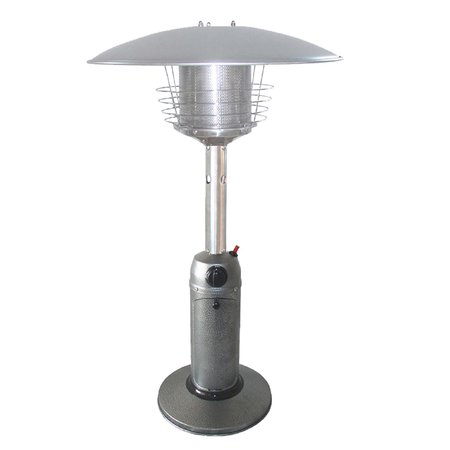 HILAND Table Top Patio Heater in Hammered Silver HLDS032-C